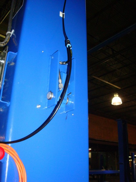 Pneumatically Operated Safety Locks Controlled from Power Side of Lift